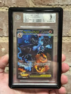 Pokemon TCG Mega Charizard X ex #125 Phantasmal Flames Holo | Beckett BGS MINT 9 - Image 1