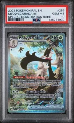 2023 POKEMON PAL EN-PALDEA EVOLVED #256 MEOWSCARADA EX PSA 10 - Image 1