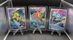 Pokemon First Partner Illustration Collection Turtwig Chimchar Piplup Promo Set - Image 1