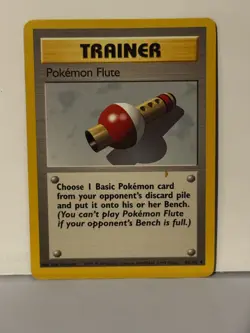 Pokemon Flute Non Holo 086/102 Base Set NM Pokemon Fast Ship - Image 1