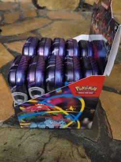 Pokemon TCG: Mega Heroes Mini Tins Set of 10 w/Display Factory Sealed - Image 4