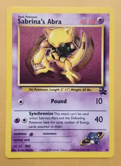 2000 Pokemon Sabrina's Abra Promo original owner never played - Image 1