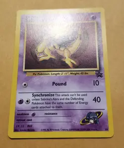 2000 Pokemon Sabrina's Abra Promo original owner never played - Image 2