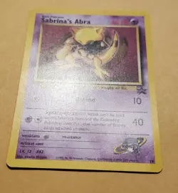 2000 Pokemon Sabrina's Abra Promo original owner never played - Image 4