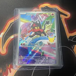 Pokemon TCG Litten ME: Mega Evolution Promo 043 Holo Full Art Basic 70HP English - Image 1