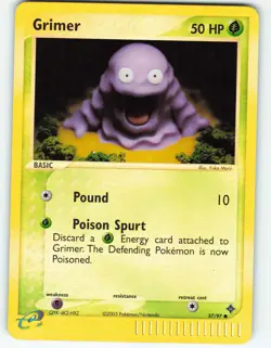 Grimer - Reverse Holo - 57/97 EX Dragon - Pokemon TCG - 2003 - Image 1