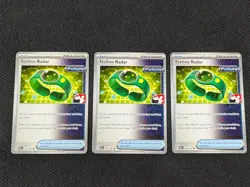 3x Pokemon Techno Radar Prize Pack Series PAR 180/182 - Image 1
