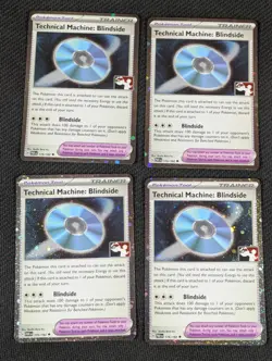4x Pokemon Technical Machine Blindside Prize Pack Series Holofoil PAR 176/182 - Image 1