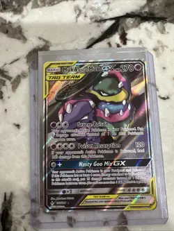 Pokemon TCG Muk & Alolan Muk GX Tag Team Alternate Full Art 197/214 - Image 1