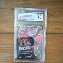 Pokemon Galarian Moltres V 080/172 Vstar Universe Holo Japanese CGC 10 2022 - Image 1
