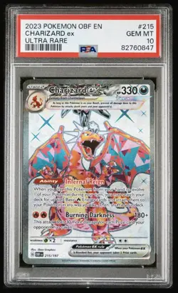 2023 POKEMON CHARIZARD ex #215 OBSIDIAN FLAMES ULTRA RARE PSA 10 💎🔥 - Image 1
