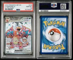 2023 POKEMON CHARIZARD ex #215 OBSIDIAN FLAMES ULTRA RARE PSA 10 💎🔥 - Image 3