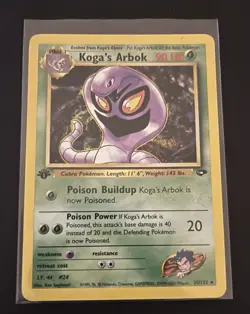 Koga’s Arbok 1st Edition 25/132 - Gym Challenge Pokemon - Image 3
