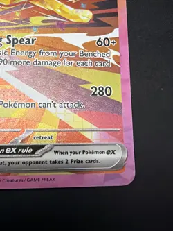 Pokemon Jolteon ex 153/131 Prismatic Evolutions Holo SIR 260 HP Flashing Spear - Image 4