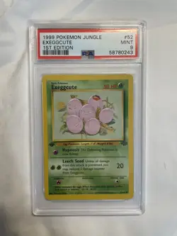1999 Pokemon Jungle 52 Exeggcute 1st Edition PSA 9 - Image 1