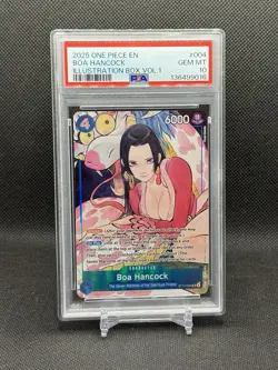 2025 ONE PIECE PROMOS ILLUSTRATION BOX VOL.1 #004 BOA HANCOCK PSA 10 - Image 1