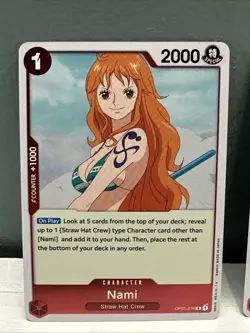 One Piece Romance Dawn Nami (x2) OP01-016 Foil Wave 1 PRE ERRATA - Image 2