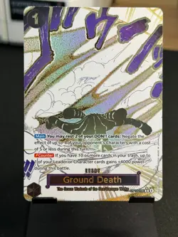 OP14-096 Ground Death Alt Art R Event Manga One Piece TCG English Card - Image 1
