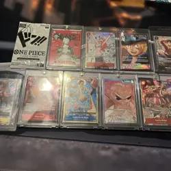 One Piece TCG Bundle Japanese Manga Nami, Alt Leaders, Plus Luffy Promos!! - Image 1