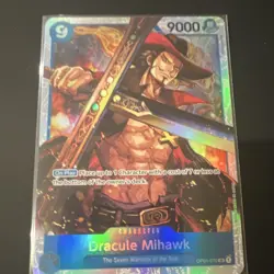 Bandai One Piece Dracule Mihawk OP01-070 Character Holo 7 Cost 9000 Power - Image 1