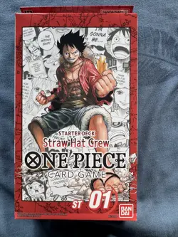 Brand New Sealed One Piece TCG: Straw Hat Crew Starter Deck 1 (ST-01) English - Image 1