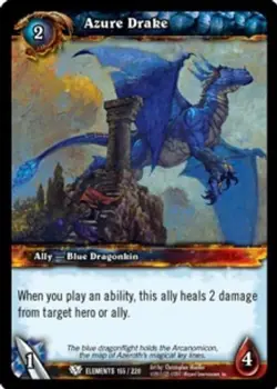 Azure Drake - War of the Elements - World of Warcraft TCG - Image 1