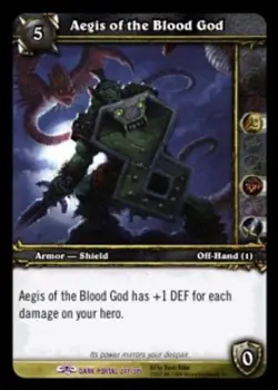 Aegis of the Blood God - Through the Dark Portal - World of Warcraft TCG - Image 1
