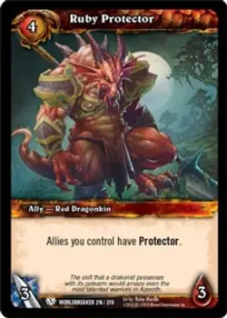 Ruby Protector - Worldbreaker - World of Warcraft TCG - Image 1