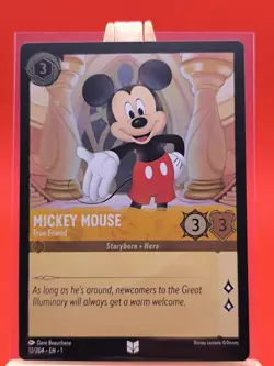 Mickey Mouse - True Friend 12/204 Foil The First Chapter Disney Lorcana Card - Image 1