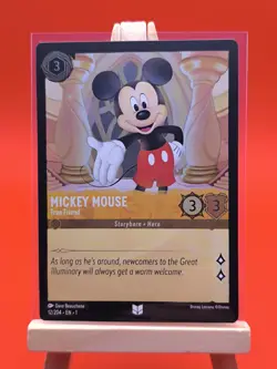 Mickey Mouse - True Friend 12/204 Foil The First Chapter Disney Lorcana Card - Image 3