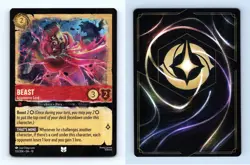 Beast #113/204 Disney Lorcana Whispers In The Well 2025 Uncommon Foil TCG - Image 1
