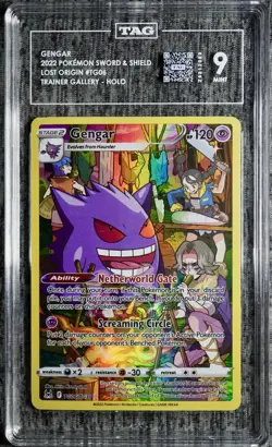 Gengar TG06/TG30 Pokemon Lost Origin Trainer Gallery Full Art Ultra Rare - TAG 9 - Image 1