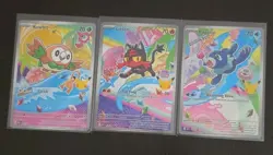 Pokemon 2026 First Partner Illustration Collection Series 1 Promos Set 43-45 #ML - Image 1
