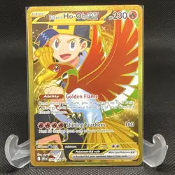 Pokemon Ethan's Ho-Oh EX Hyper Rare Holo Full Art 239/182 Destined Rivals - Image 1