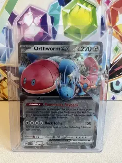 Orthworm EX 110/142 Stellar Crown Double Ultra Rare Holo Pokemon NM - Image 1