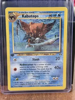Pokemon TCG - Kabutops 25/75 NM - 1st Edition Neo Discovery - WOTC Vintage 2001 - Image 1