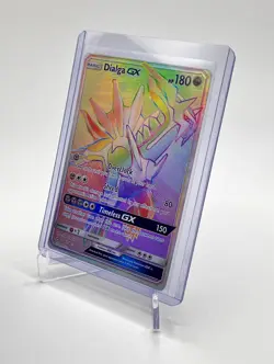 Pokemon Rainbow Rare Dialga Gx 164/156 Ultra Prism - Image 3