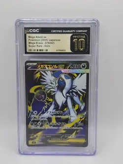 TOP POP Pokemon Mega Absol ex Mega Brave Super Rare Holo CGC Pristine 10 079/063 - Image 1