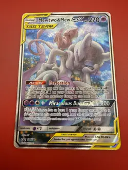 Pokemon TCG Mewtwo & Mew GX Tag Team SM191 Holo Rare NM/MT - Image 3
