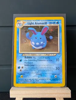 Pokemon WOTC Neo Destiny: Light Azumarill Holo 13/105 - NM/LP - Swirl - Image 1