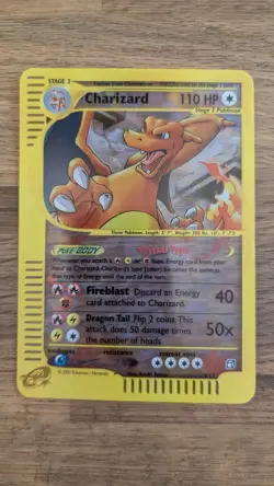 Pokemon Charizard #9/12 Jumbo Box Topper 2003 Skyridge - Image 1