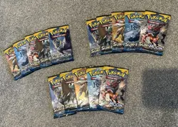 POKEMON SUN & AND MOON BASE SET - NEW & SEALED FULL ARTSETS x3 - 15 Packs Total - Image 1