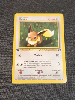 Pokemon TCG | Eevee 1st Edition Team Rocket 55/82 | LP - Vintage - Image 1