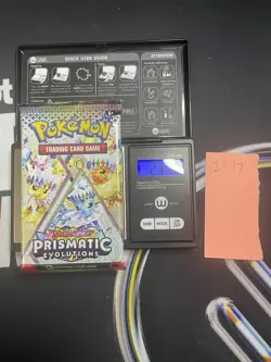 GOD PACKU 21.17g VERY HEAVY Prismatic Evolutions Pokemon Sealed Booster Pack New - Image 1