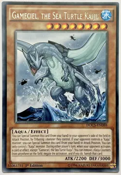 DOCS-EN088 Gameciel, the Sea Turtle Kaiju - Rare 1st Edition Near Mint YuGiOh - Image 1