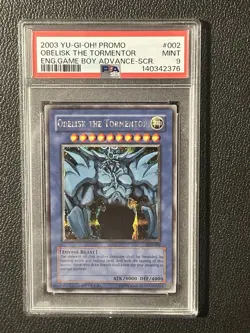 2003 Yugioh Obelisk The Tormentor GBI-002 Secret Rare PSA 9 #002 - Image 1
