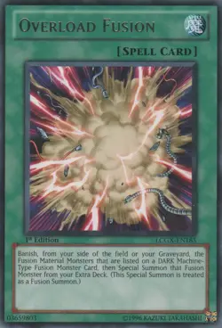 Overload Fusion - LCGX-EN185 - Rare - 1st Edition - Lightly Played - Image 1