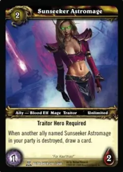 Sunseeker Astromage - Servants of the Betrayer - World of Warcraft TCG - Image 1