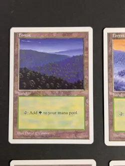 MTG Card - 4x Forest (All 4 Art) - Core Set Fifth (5th) Edition NM Vintage Magic - Image 3