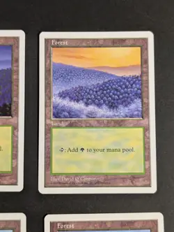 MTG Card - 4x Forest (All 4 Art) - Core Set Fifth (5th) Edition NM Vintage Magic - Image 4